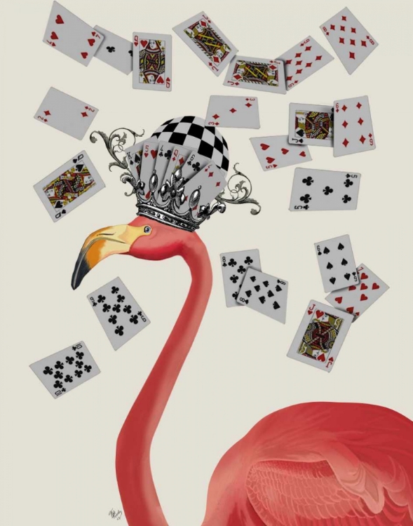 Picture of FLAMINGO AND CARDS