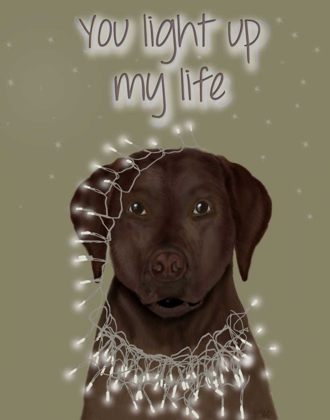 Picture of CHOCOLATE LABRADOR, YOU LIGHT UP