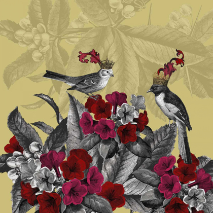 Picture of BLOOMING BIRDS, AZALEA, FINE ART PRINT