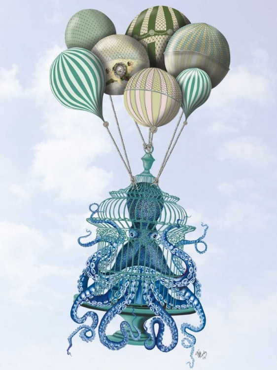 Picture of OCTOPUS CAGE AND BALLOONS