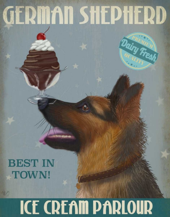 Picture of GERMAN SHEPHERD ICE CREAM