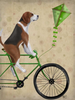 Picture of BEAGLE ON BICYCLE