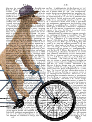 Picture of POODLE ON BICYCLE, CREAM