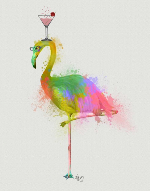 Picture of RAINBOW SPLASH FLAMINGO 2