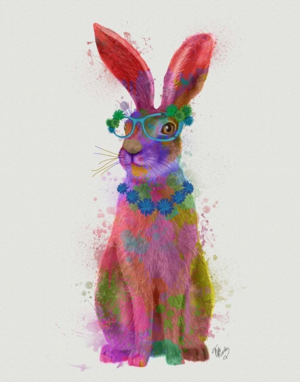 Picture of RAINBOW SPLASH RABBIT 2, FULL