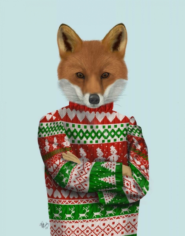 Picture of FOX IN CHRISTMAS SWEATER