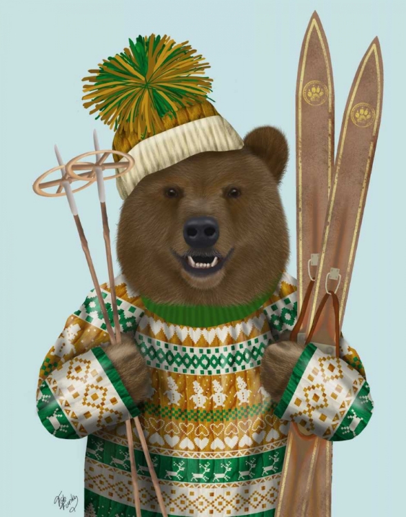 Picture of BEAR IN CHRISTMAS SWEATER