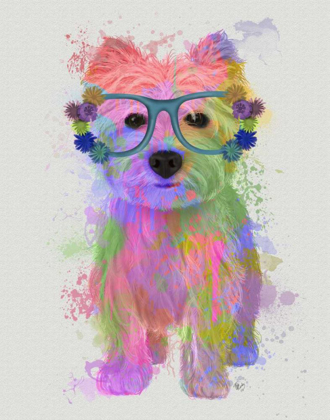 Picture of WEST HIGHLAND TERRIER RAINBOW SPLASH