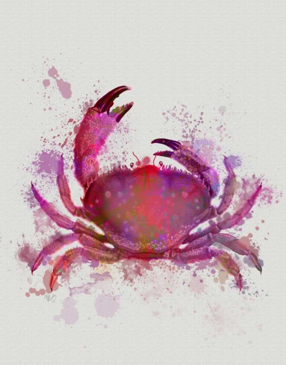 Picture of CRAB 1 PINK RAINBOW SPLASH