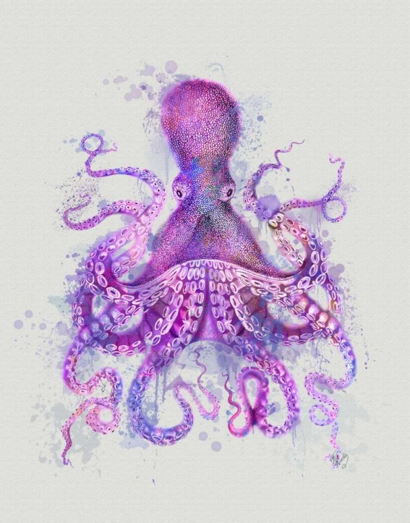 Picture of OCTOPUS RAINBOW SPLASH PINK