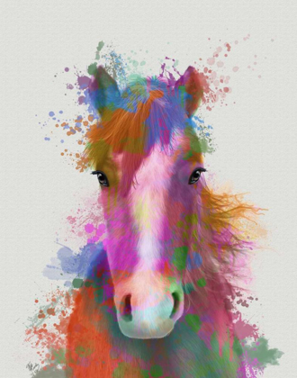 Picture of HORSE PORTRAIT 2 RAINBOW SPLASH