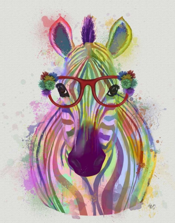 Picture of ZEBRA RAINBOW SPLASH 1