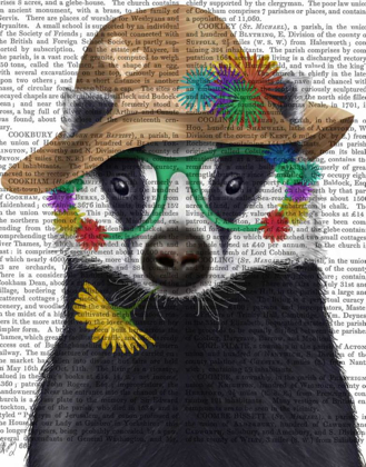 Picture of BADGER AND FLOWER GLASSES