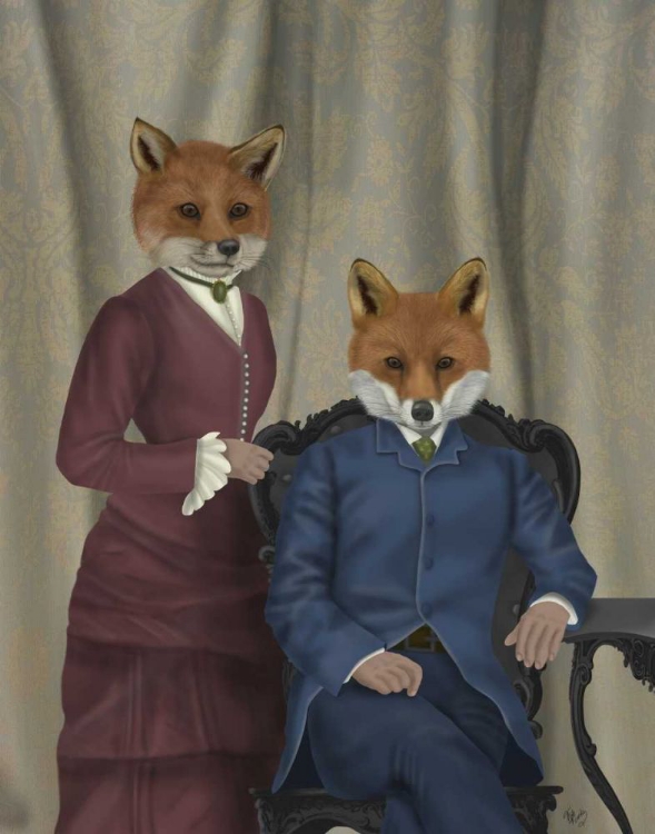 Picture of FOX COUPLE EDWARDIANS