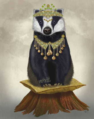 Picture of BADGER WITH TIARA, FULL