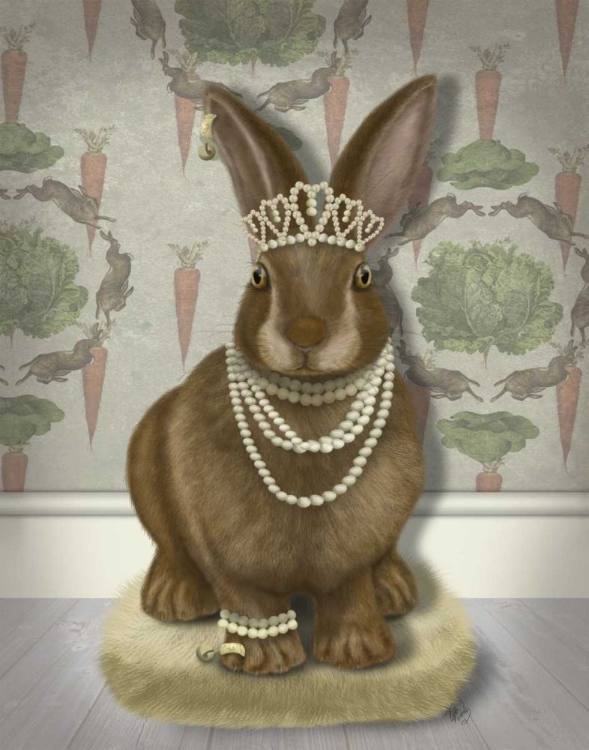 Picture of RABBIT AND PEARLS, FULL