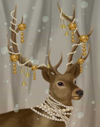 Picture of DEER WITH GOLD BELLS