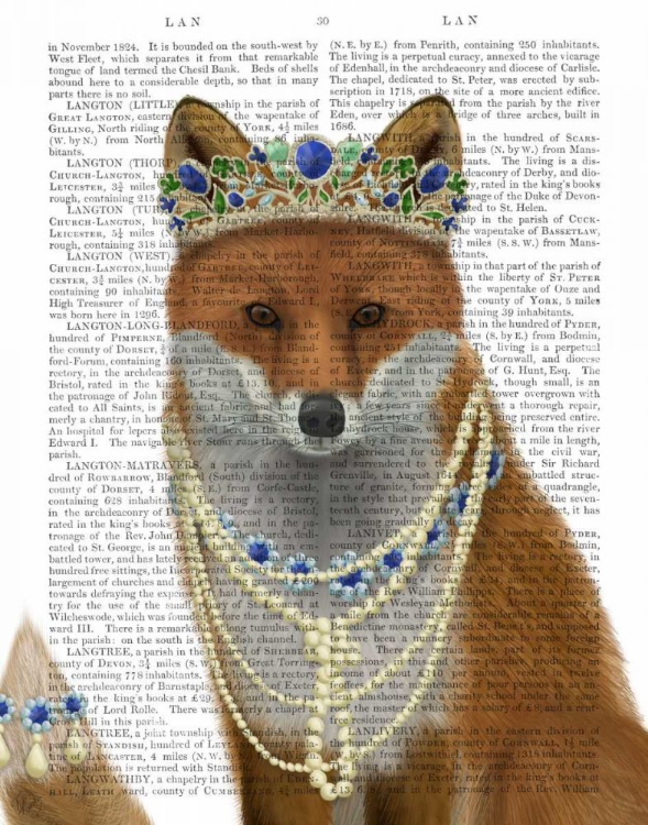 Picture of FOX WITH TIARA, PORTRAIT