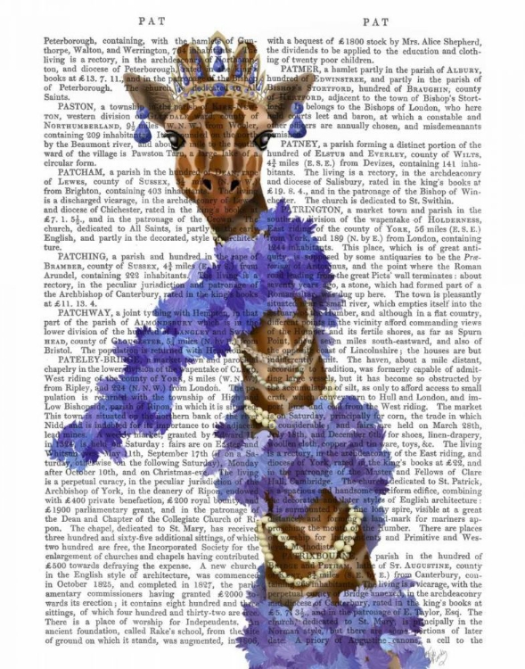 Picture of GIRAFFE WITH PURPLE BOA