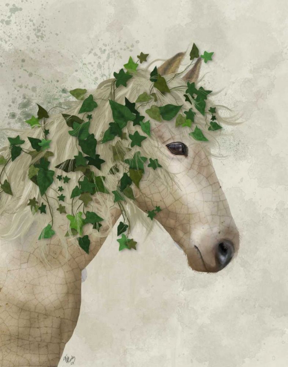 Picture of HORSE PORCELAIN WITH IVY