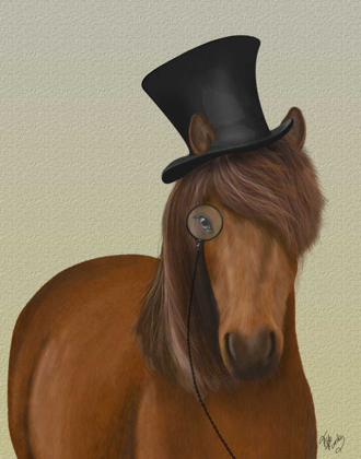 Picture of HORSE TOP HAT AND MONOCLE