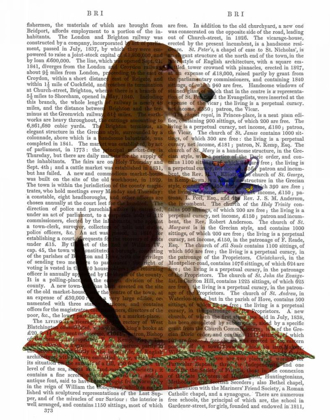 Picture of BASSET HOUND TAKING TEA