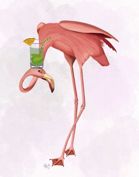 Picture of FLAMINGO AND COCKTAIL 1