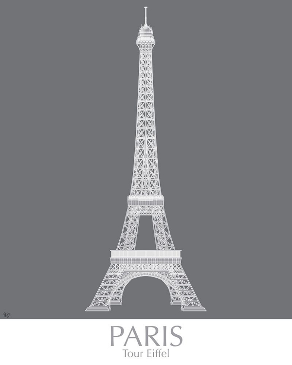 Picture of PARIS EIFFEL TOWER MONOCHROME