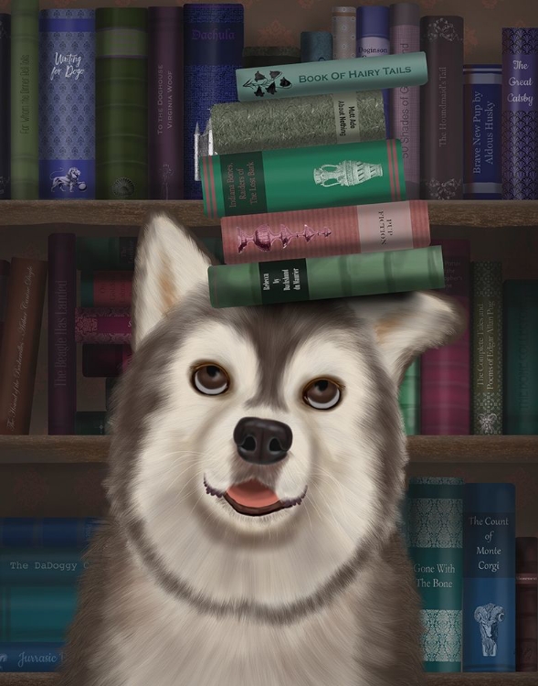 Picture of HUSKY AND BOOKS