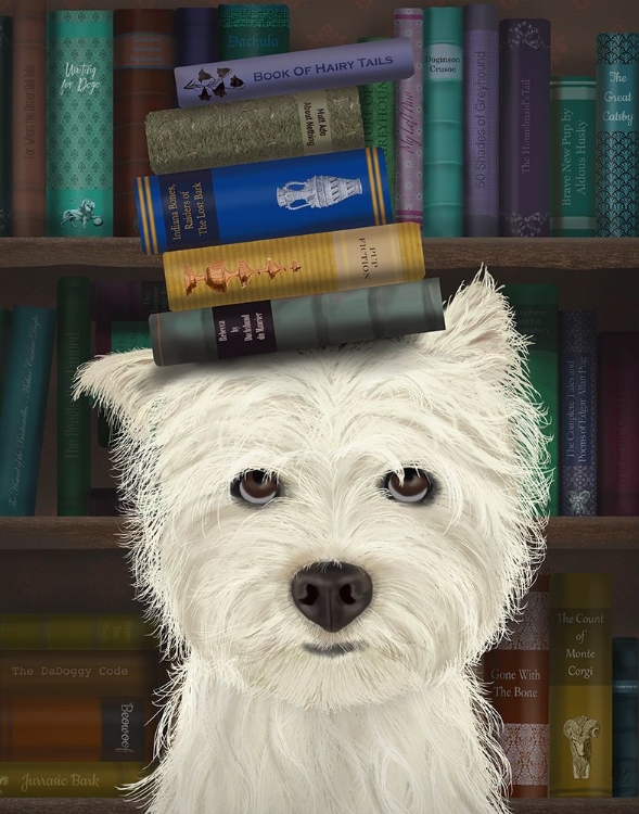 Picture of WESTIE AND BOOKS