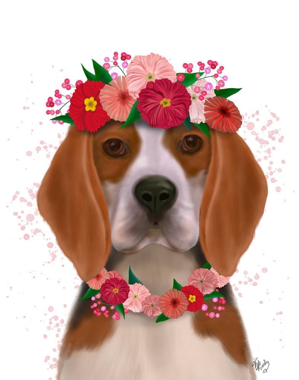 Picture of BEAGLE FLOWER HEADDRESS