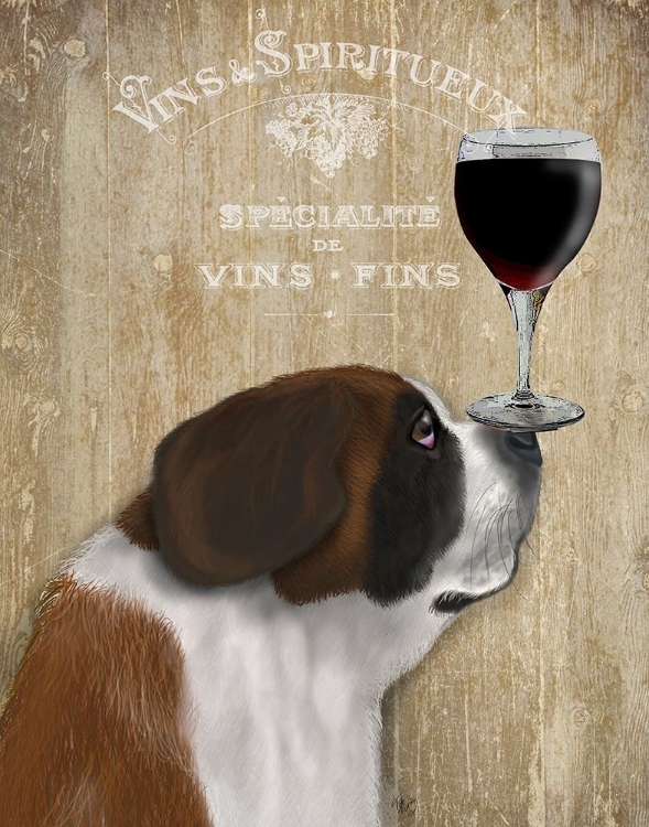 Picture of DOG AU VIN, ST BERNARD