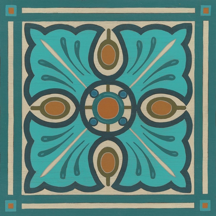 Picture of PIAZZA TILE IN BLUE I