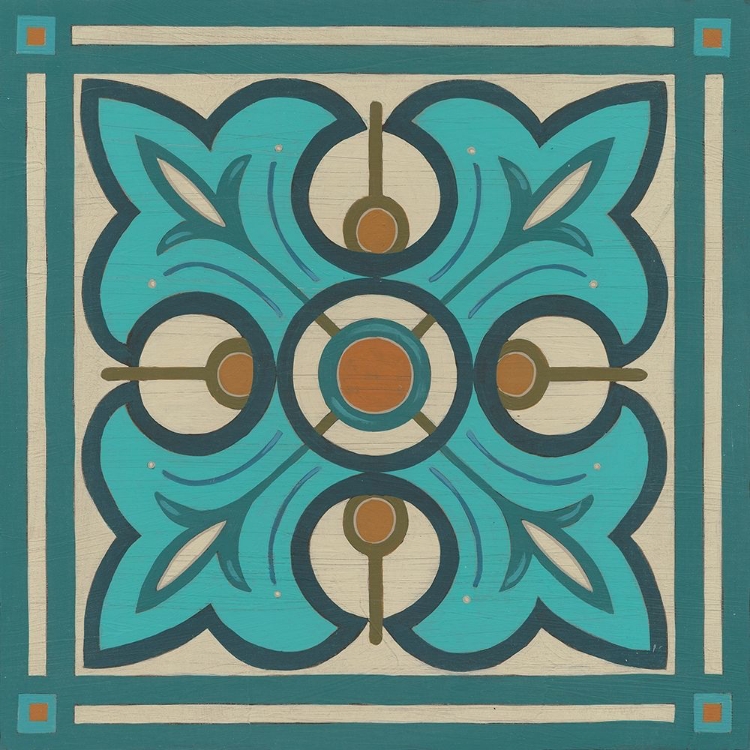 Picture of PIAZZA TILE IN BLUE II