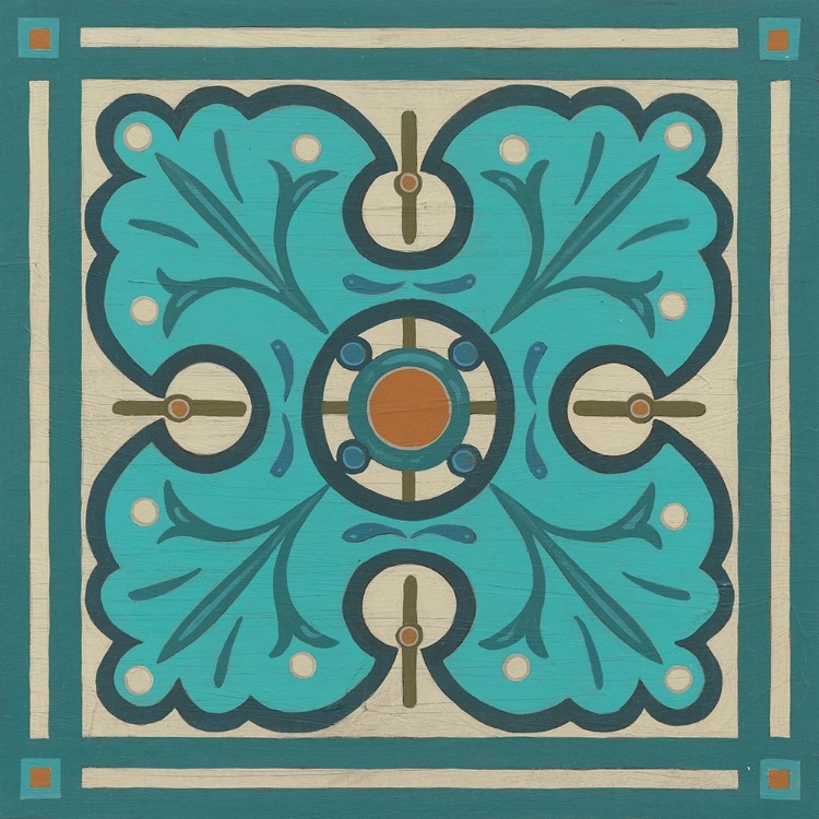 Picture of PIAZZA TILE IN BLUE IV