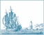 Picture of SAILING SHIPS IN BLUE III