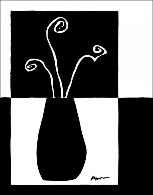 Picture of MINIMALIST FLOWER IN VASE I