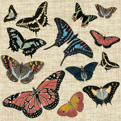 Picture of BUTTERFLIES AND LINEN I