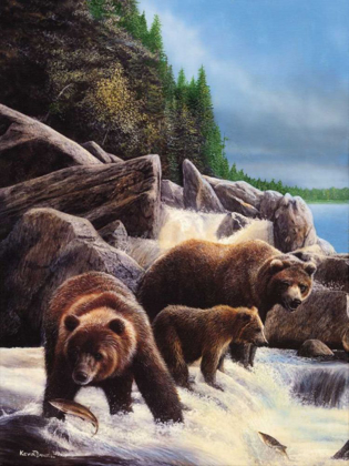 Picture of GRIZZLIES BY FALLS