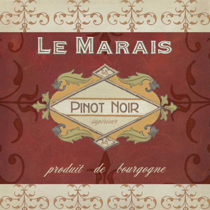 Picture of BURGUNDY WINE LABELS I