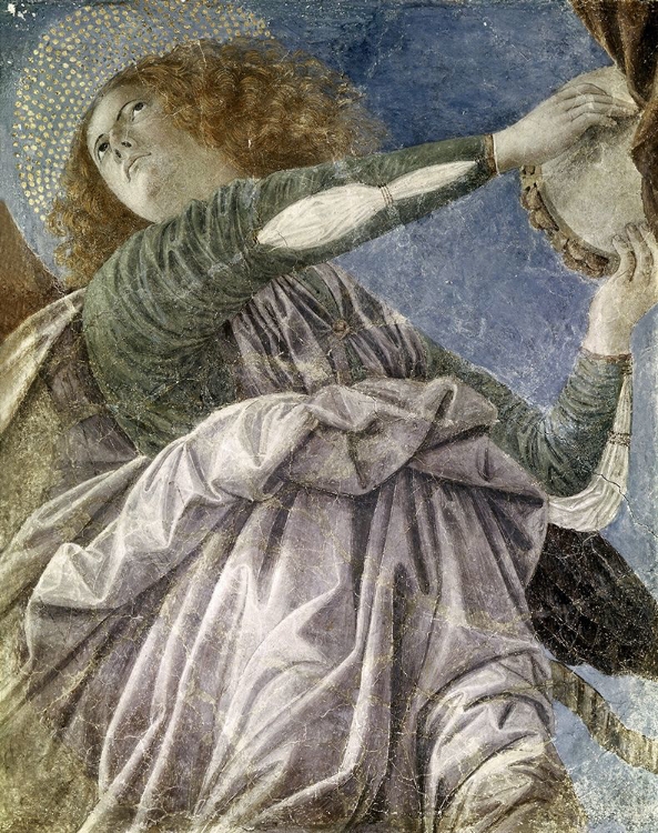 Picture of MUSIC MAKING ANGEL WITH TAMBOURINE