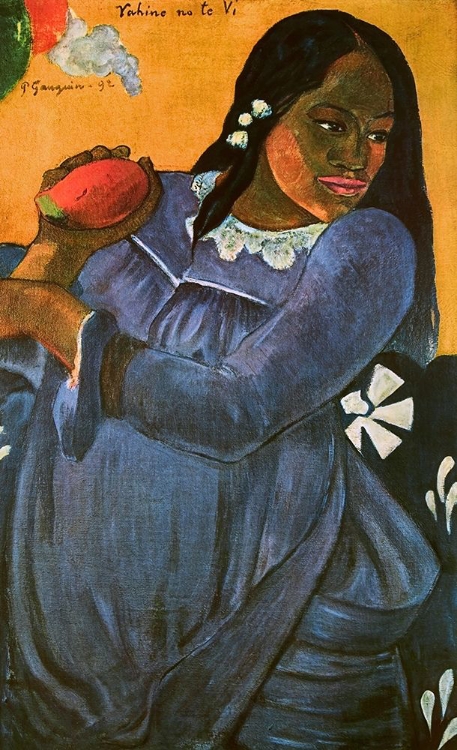 Picture of WOMAN WITH MANGO