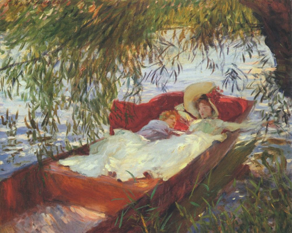 Picture of TWO WOMEN ASLEEP UNDER THE WILLOWS