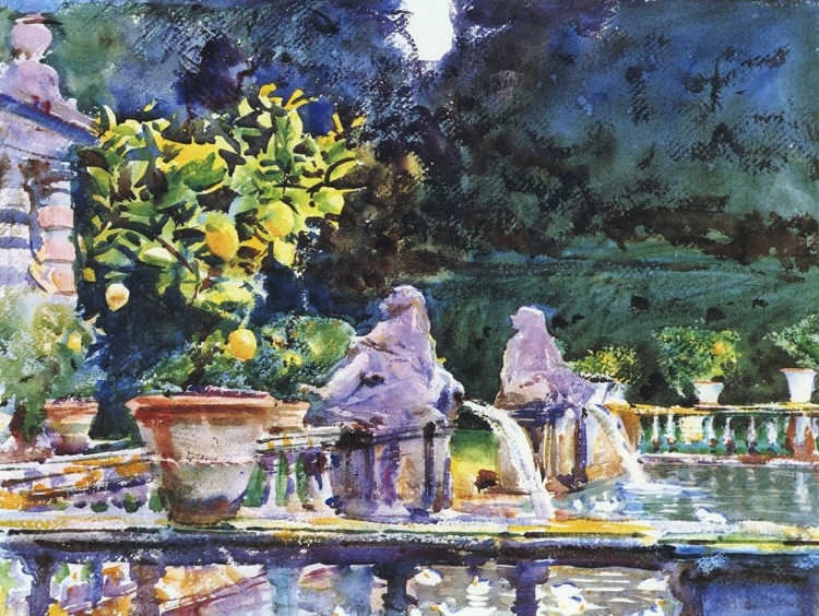 Picture of VILLA DE MARLIA: A FOUNTAIN, 1910