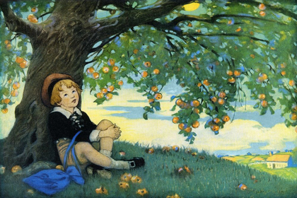 Picture of BOY UNDER AN APPLE TREE