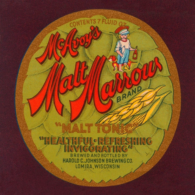 Picture of MCAVOYS MALT MARROWS "MALT TONIC"