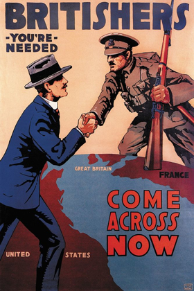 Picture of WWI: BRITISHERS: YOURE NEEDED: COME ACROSS NOW