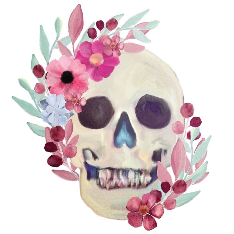 Picture of SPRING FLORAL SKULL