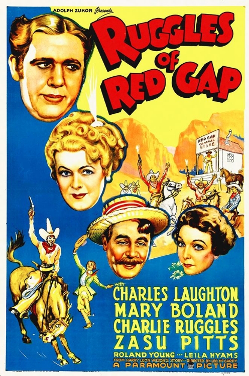 Picture of CHARLES LAUGHTON AND ZASU PITTS IN RUGGLES OF RED GAP