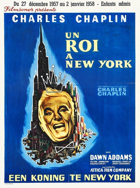 Picture of CHARLIE CHAPLIN - FRENCH - A KING IN NEW YORK, 1957